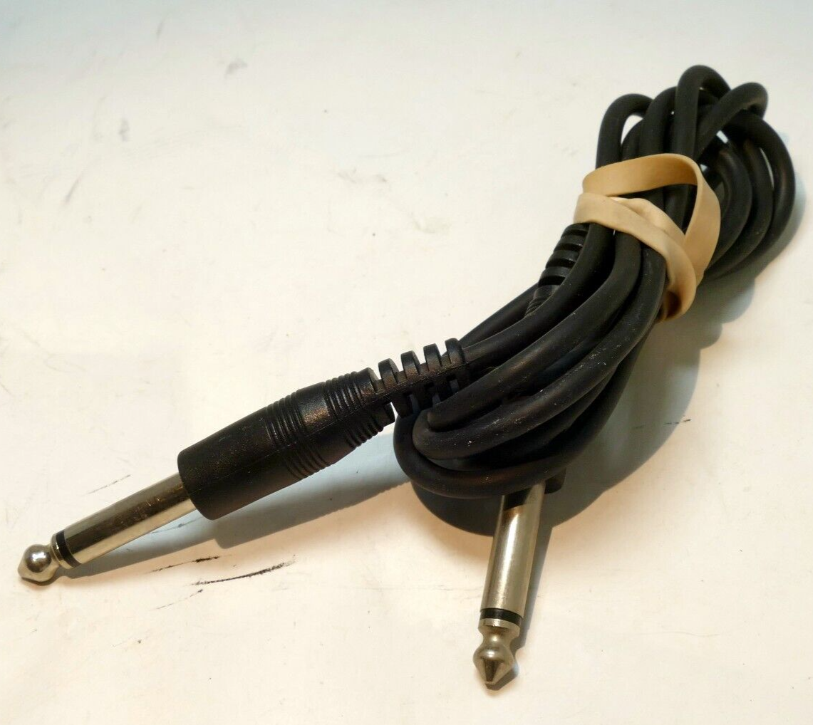 3ft 1/4inchinch MONO TRS Phono Cable  Male to Male