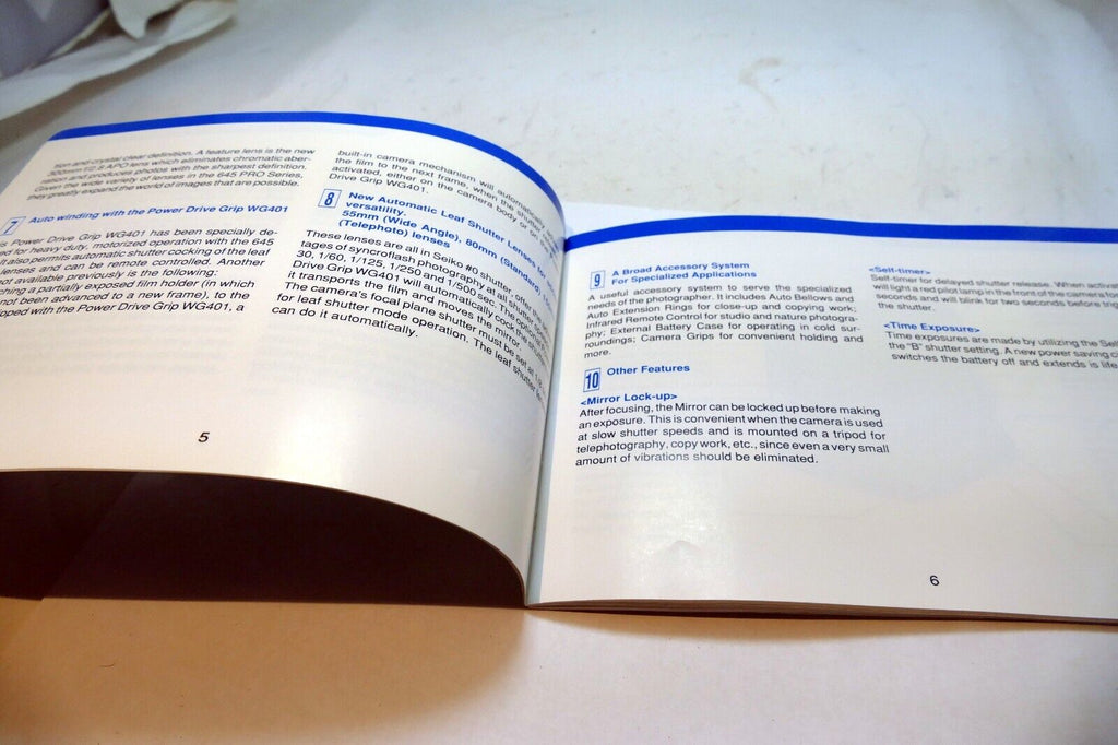 Mamiya 645 PRO motor drive  Instruction Manual Guide