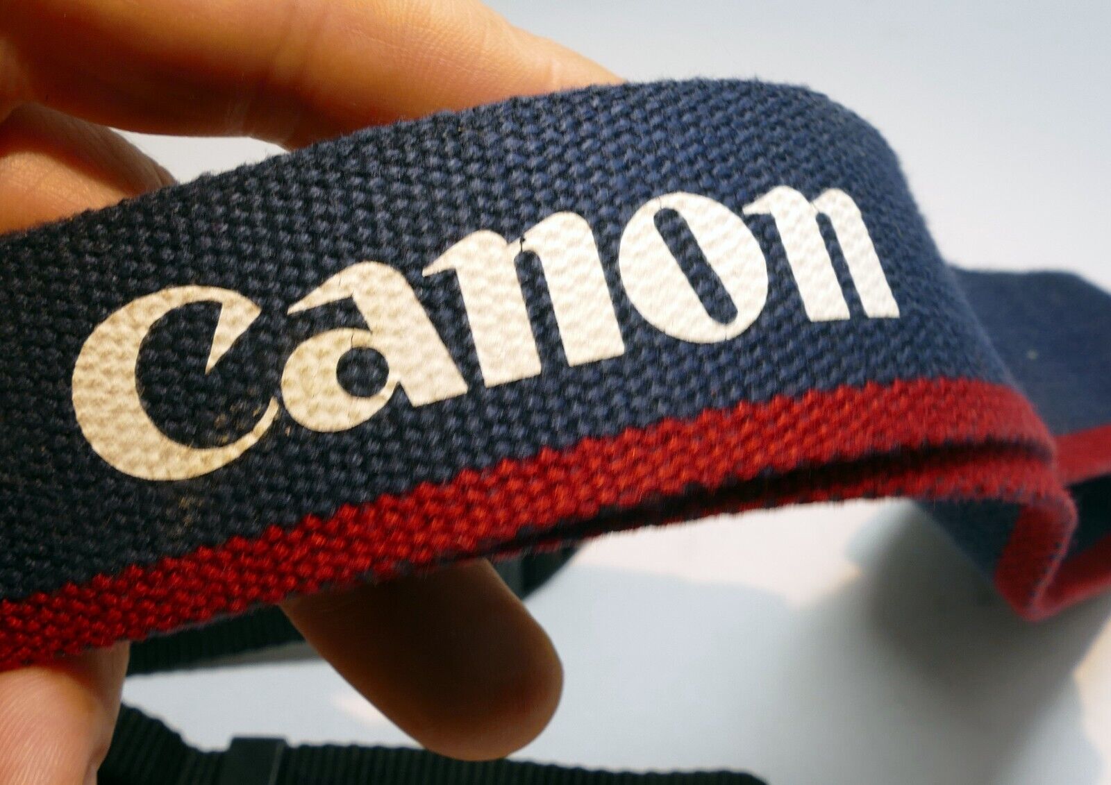 Canon EOS Digital Camera Neck Shoulder Strap 4cm wide Blue - Genuine OEM