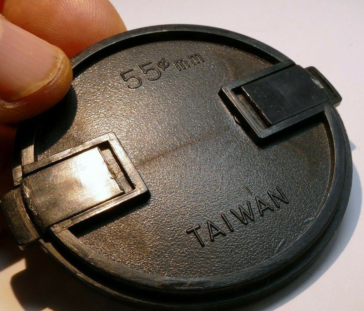 55mm Front Cap Plastic snap on for 28mm 35mm f2.8 f3.5 vintage made in Taiwan