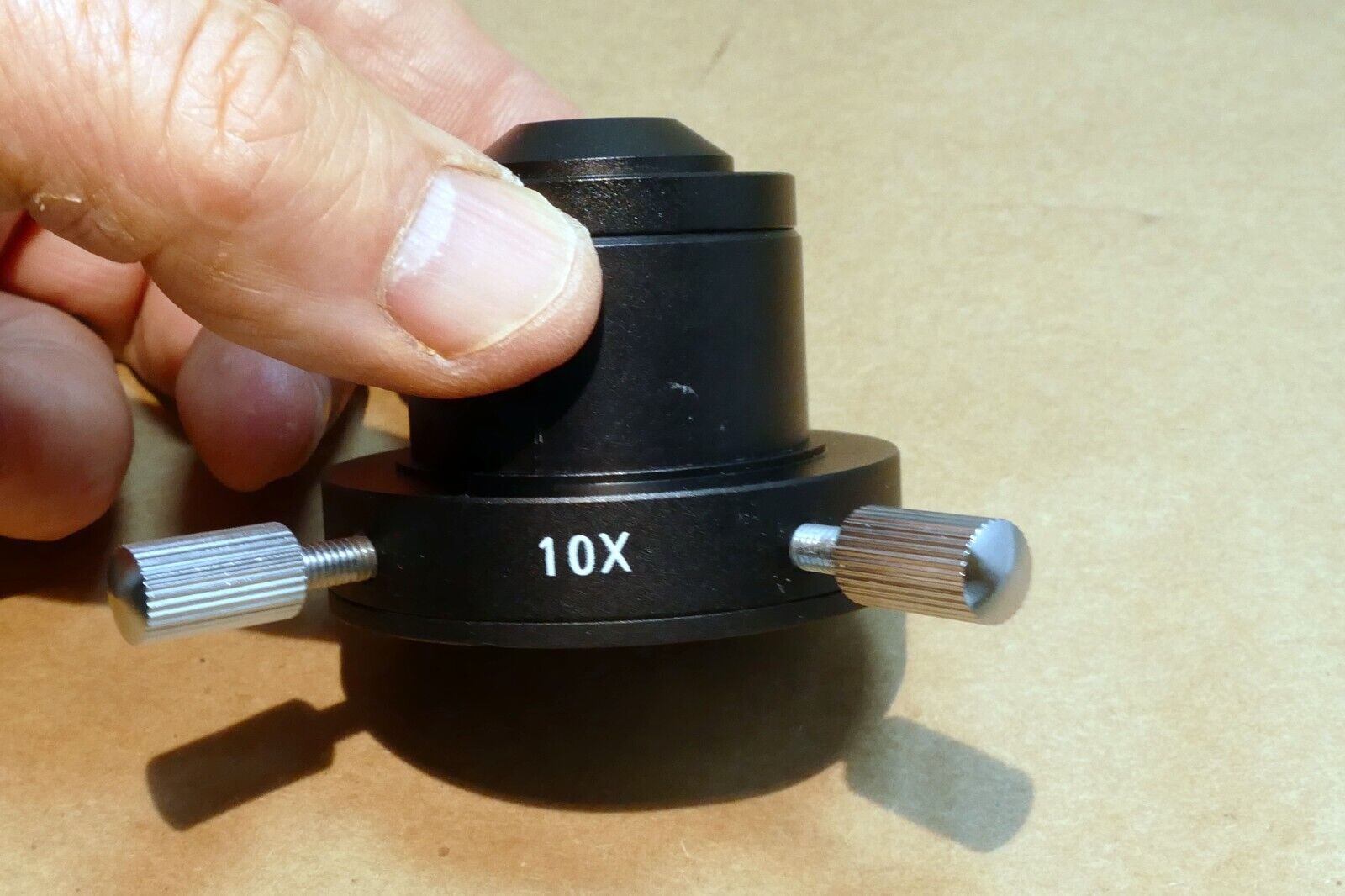 10X OIL contrast ring Darkfield Condenser for Compound Microscopes AmScope