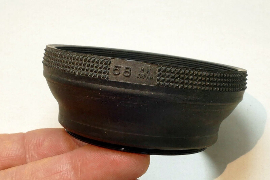 58mm Rubber collapsible Lens Hood Shade for 50mm f1.7 f1.4 (ribbed rim)