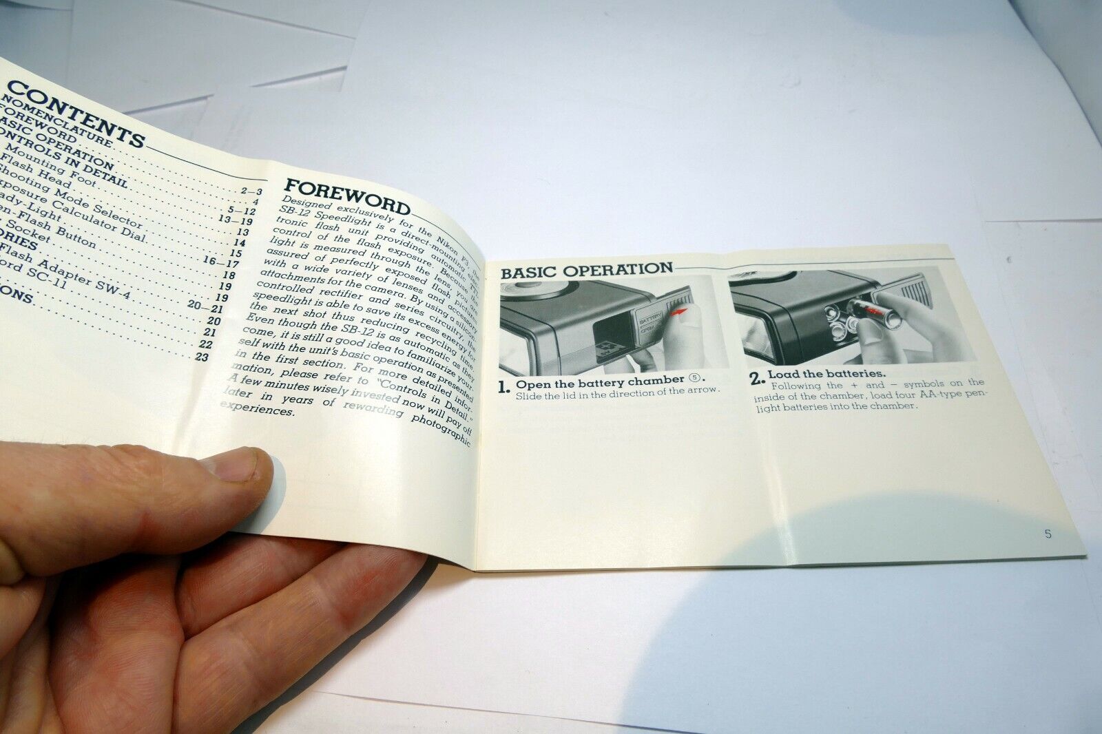 Nikon SB-12 Flash Speedlight Instruction manual Guide book English EN