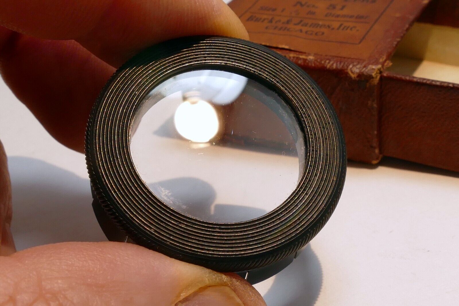 Burke & James no 51 Portrait Lens series 5 filter drop in 34mm for Kodak Folding