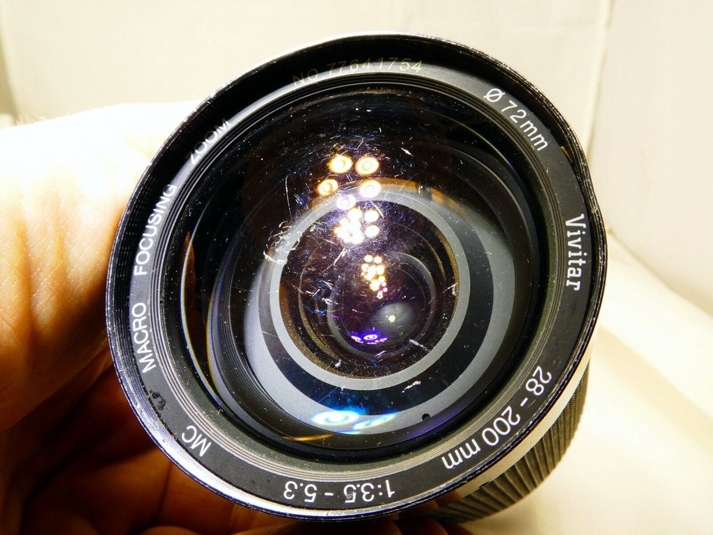Vivitar 28-200mm F3.5-5.3 Manual Focus Lens For Pentax KA KR AS IS PARTS REPAIR