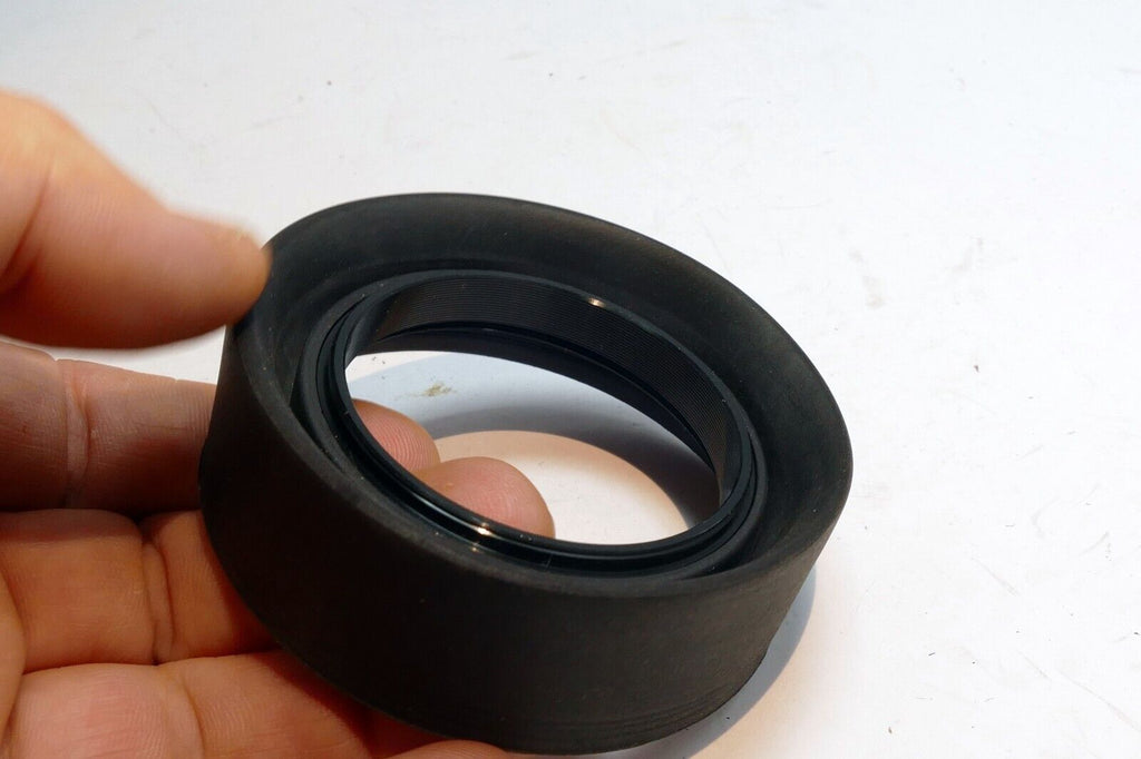 52mm Rubber Double Threaded Lens Hood Shade 3-way telephoto to wide angle