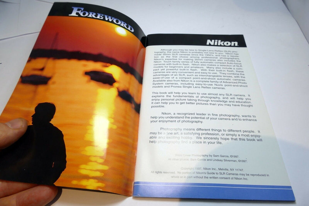 Nikon SLR Brochure English EN 1998 step by step Guide for Taking Great Pictures