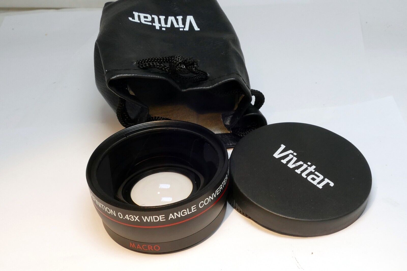 Vivitar 58mm High Definition AF 0.43X wide angle lens HD for DC DV camcorder AUX