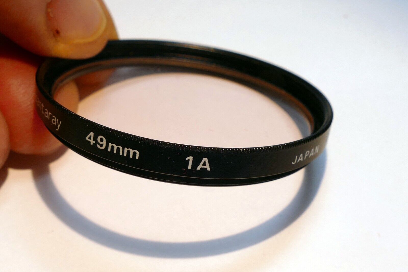 Quantaray 49mm Lens Filter Skylight 1A   threaded screw in sky