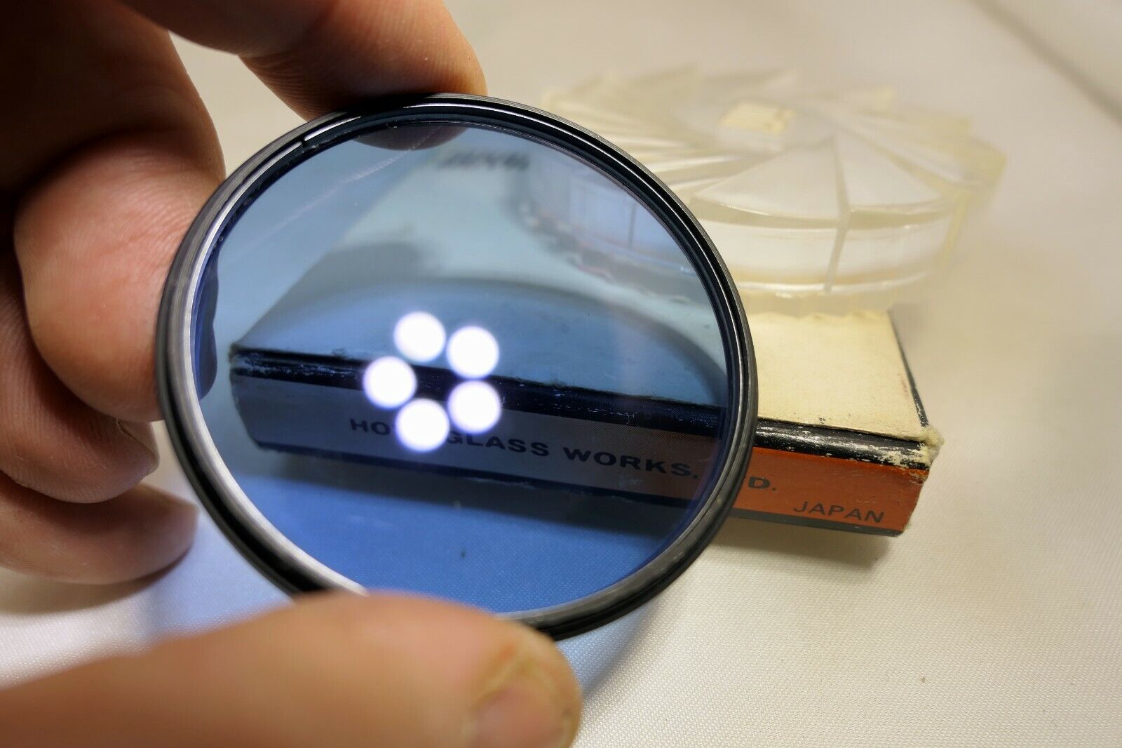 Hoya 55mm 80B Blue Lens filter made in Japan