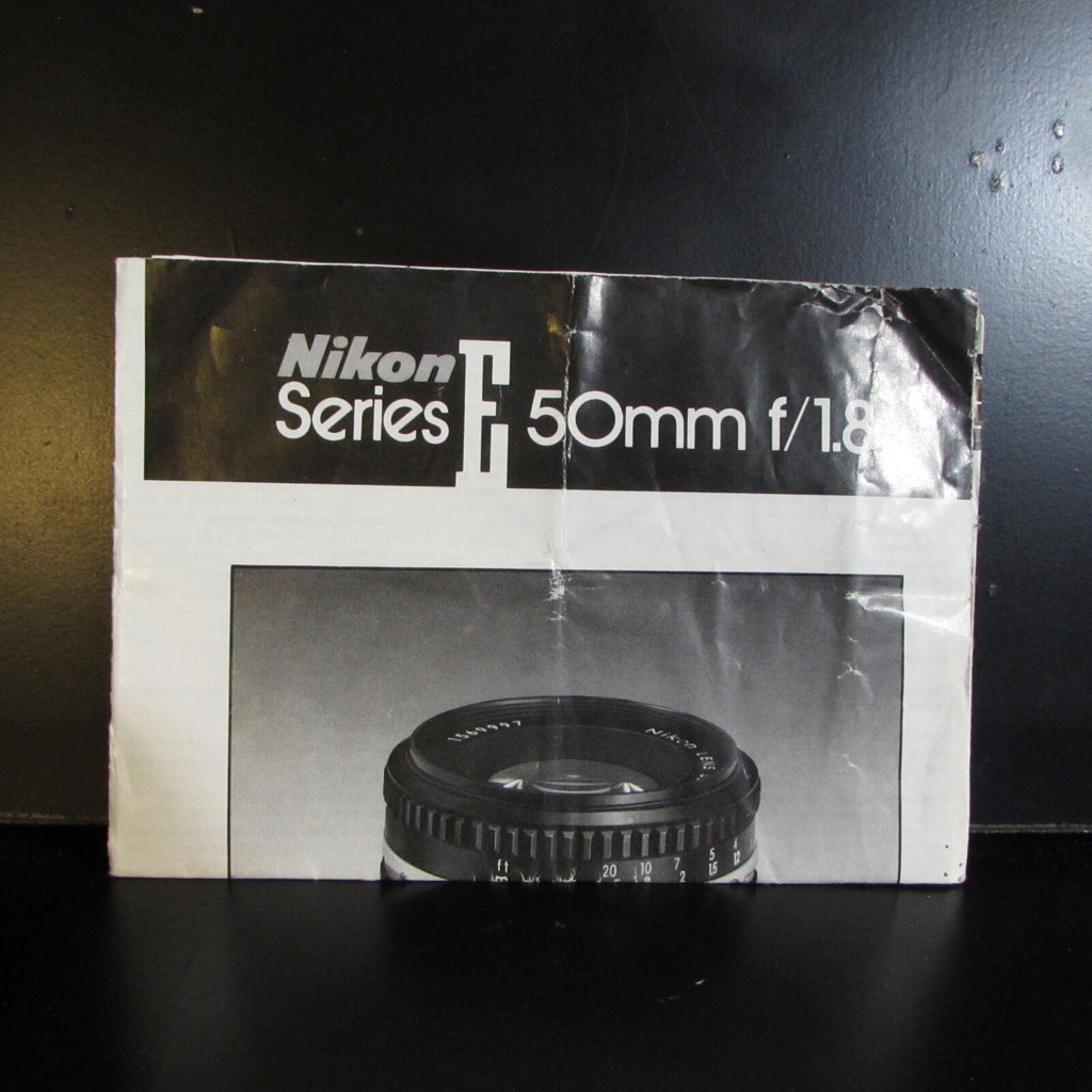 Used Nikon Series E 50 f1.8 Manual Focus Ai-s Owner Guide Instructions  O401408