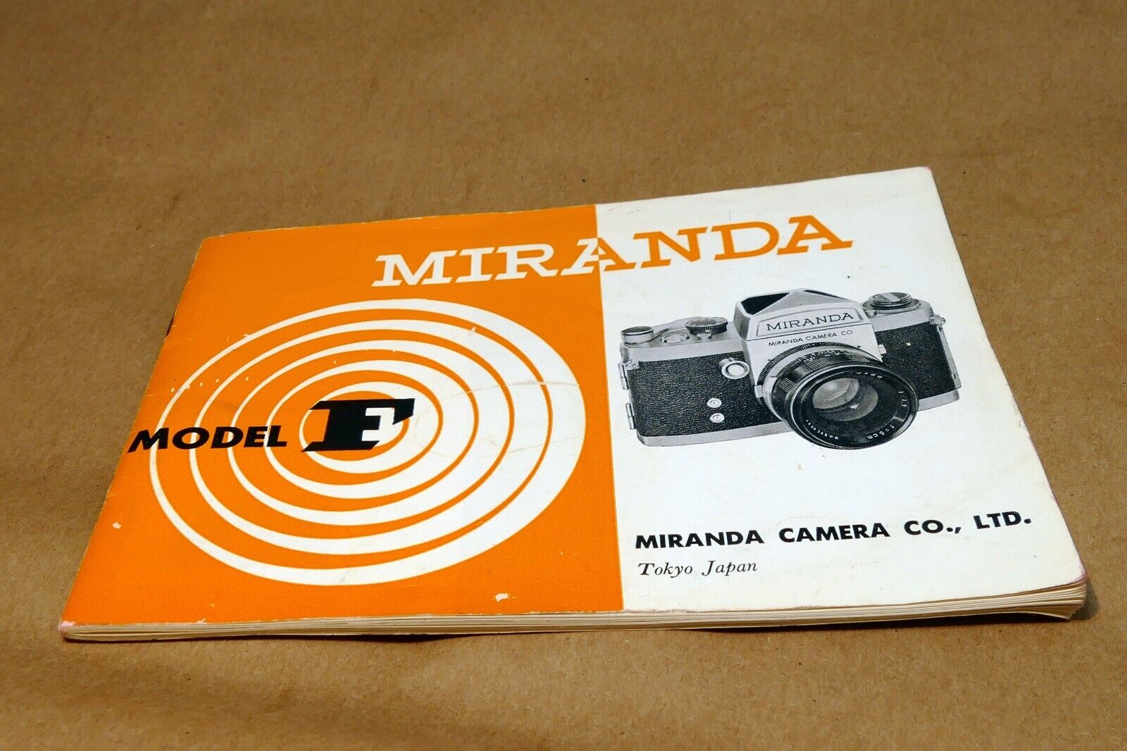 Miranda Model F camera Instruction Manual Guide (E) English