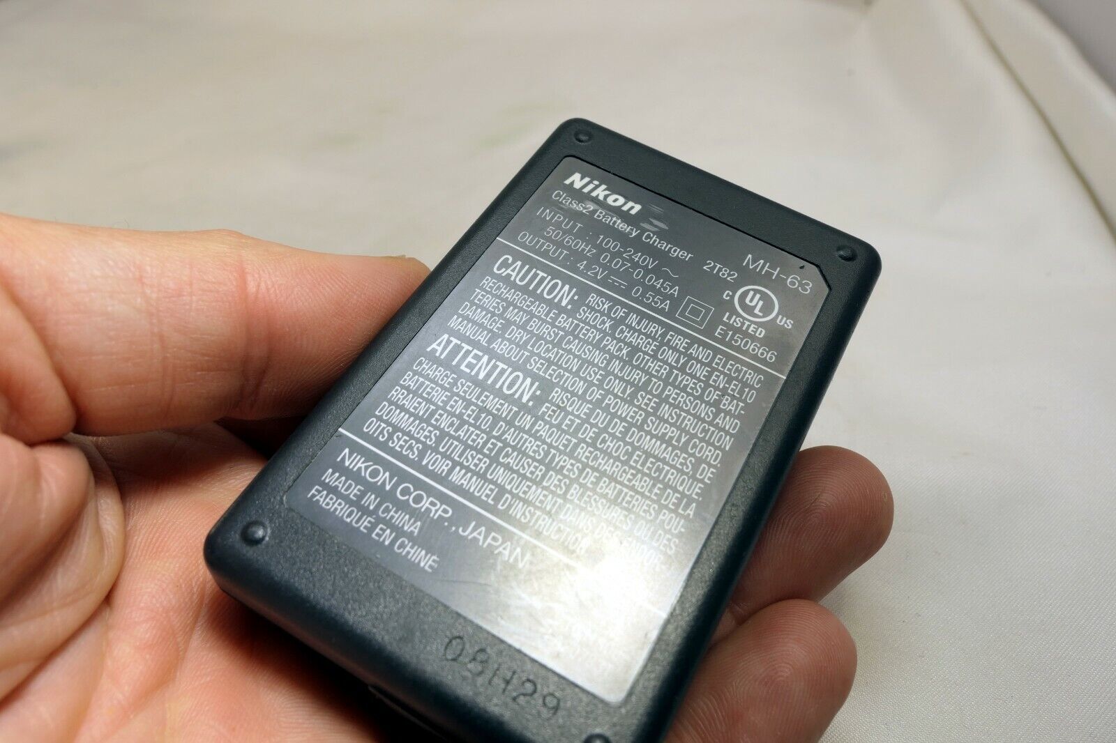 Nikon MH-63 AC battery charger adapter for Coolpix camera genuine EOM