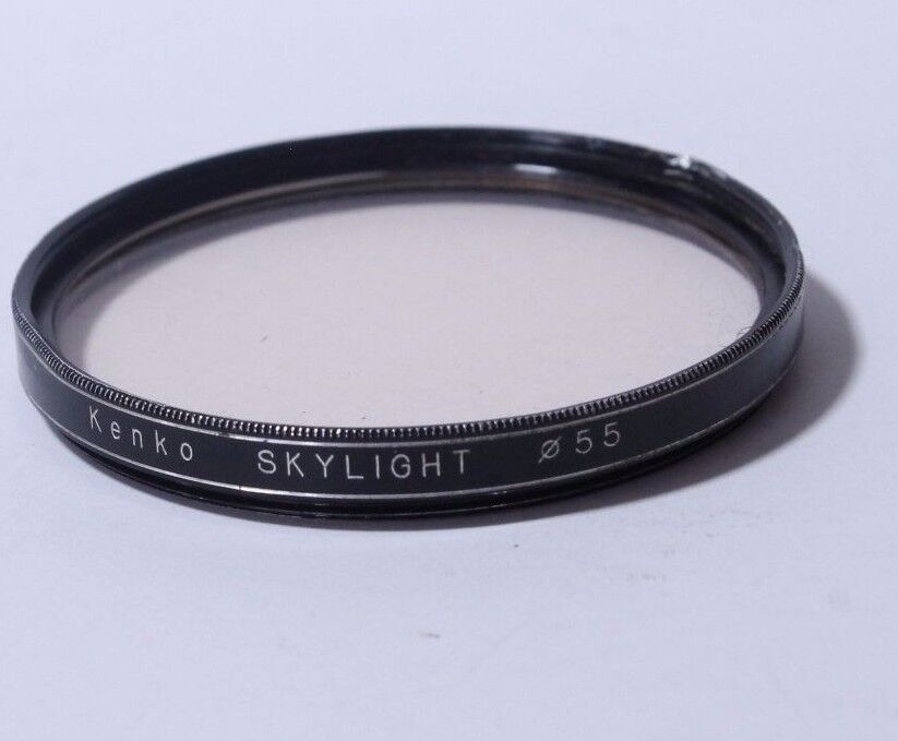 Lens Filter: Kenko Skylight 55mm (bent rim)
