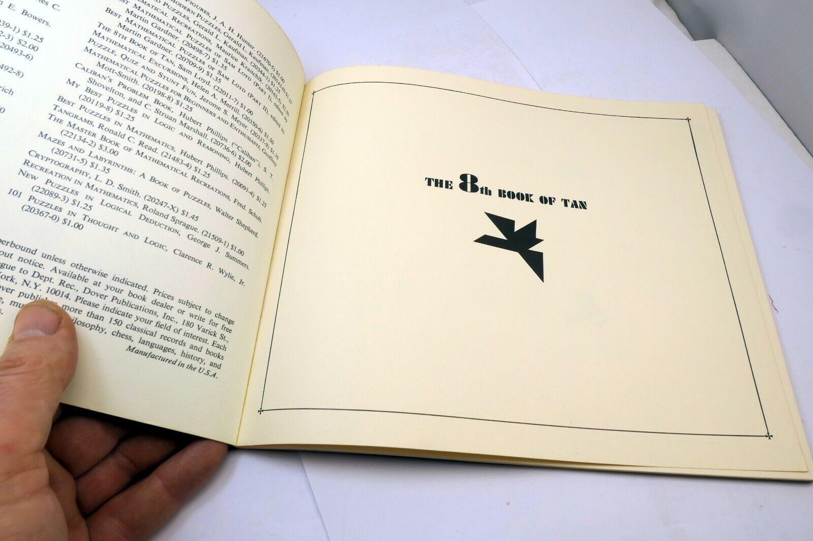 700 Tangrams by Sam Lloyd 8th Book Dover paperback
