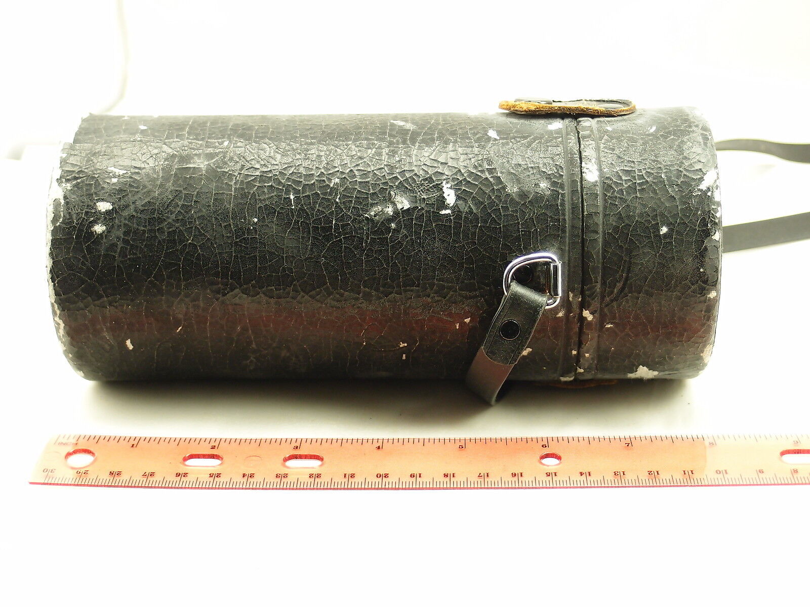 Vintage Vivitar Hard Camera Lens Case Cover With Strap 7 " tall