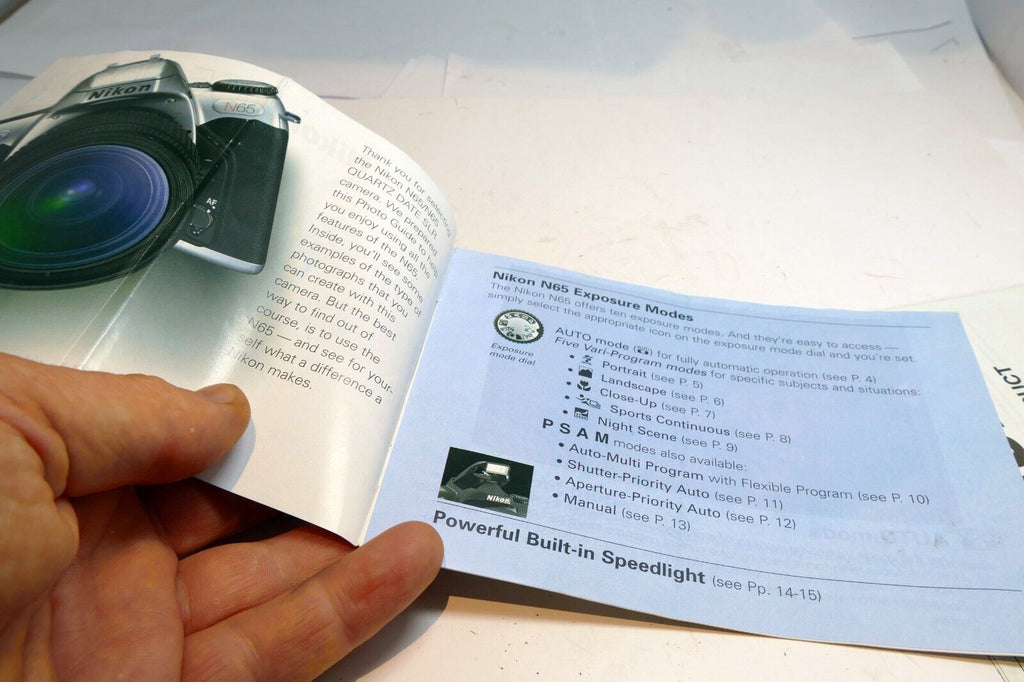 Nikon N65 QD Photo Guide Brochure
