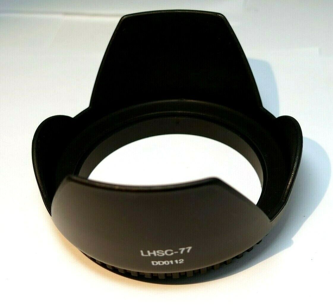 77mm Plastic Lens Hood Shade petal flower shaped