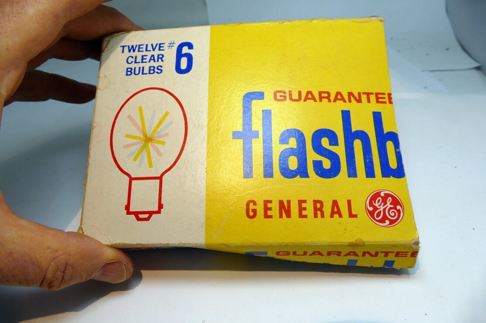 General Electric No. 6#6  Flash Bulbs clear set of 7