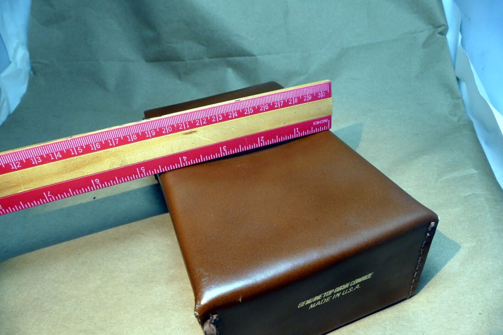 Top Grown Leather Camera Case for Kodak made in USA vintage messenger with strap
