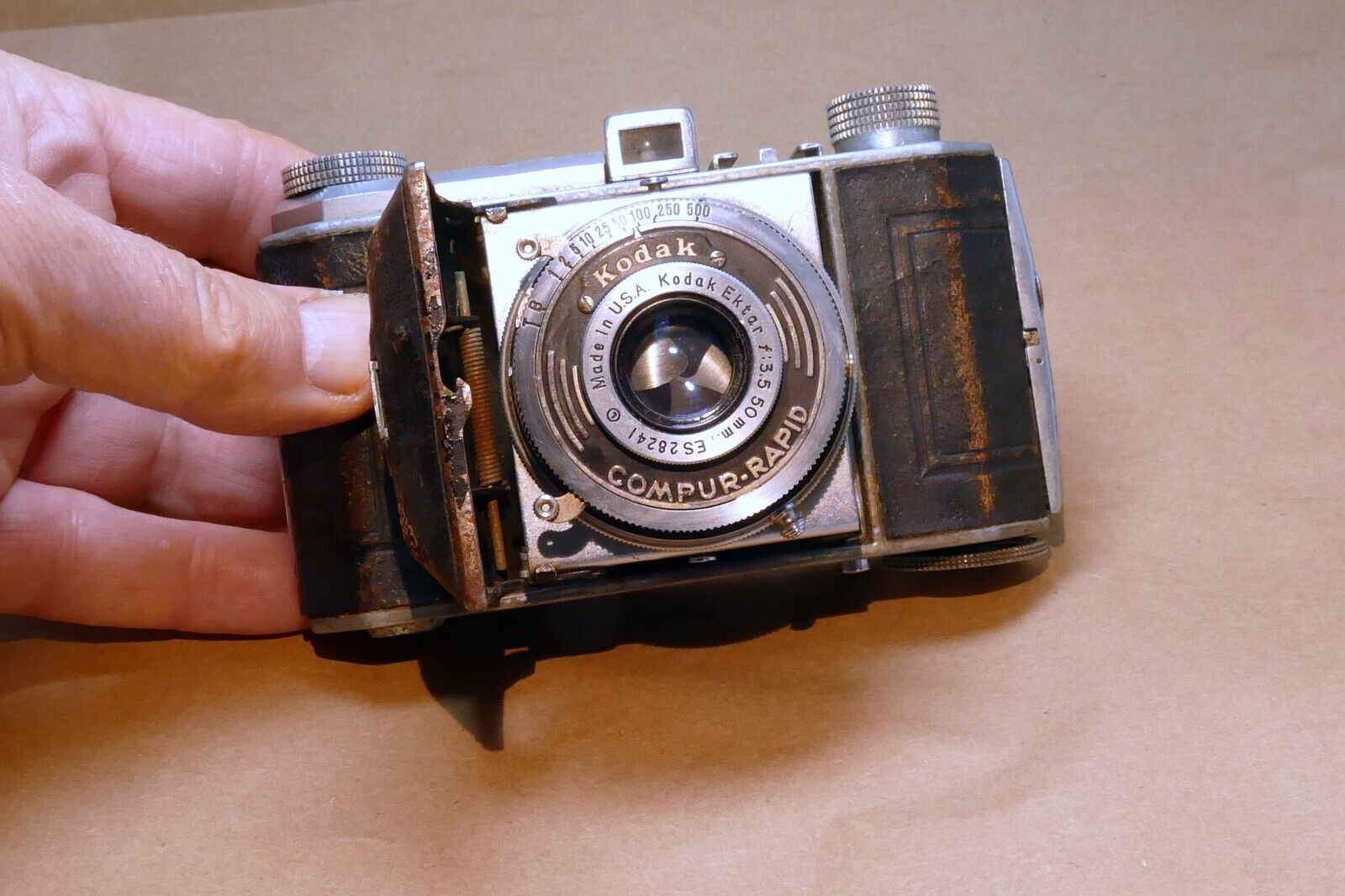Kodak Retina I Type 126 35mm Rangefinder Camera with Ektar 5cm f/3.5 Lens AS IS