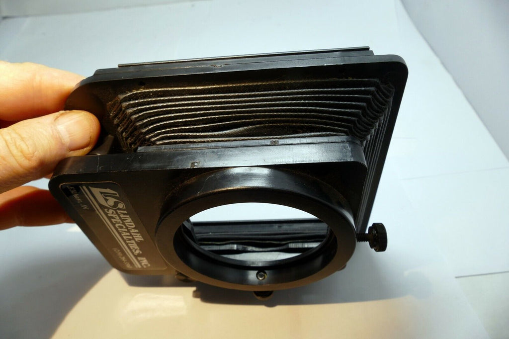 Lindahl Bellows lens Hood 31.1320 Bell-O-Shade Single 3X3 filter slot