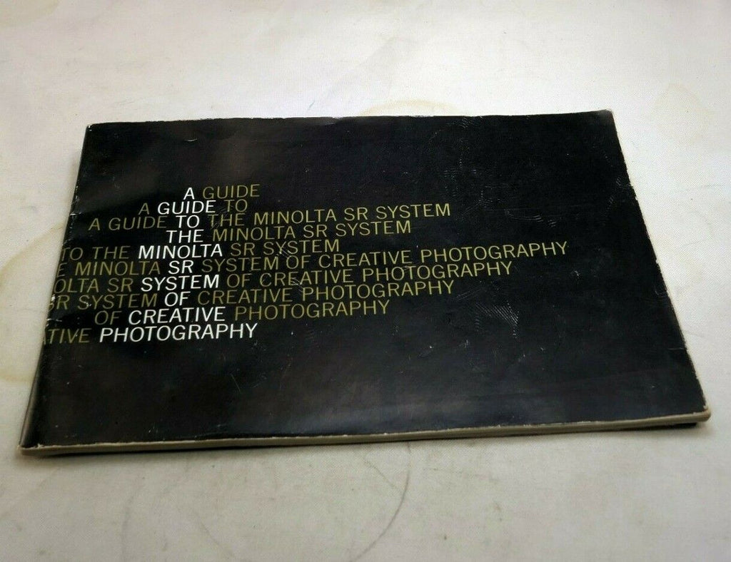 Minolta SR-T camera Lens Guide System Information List  English E