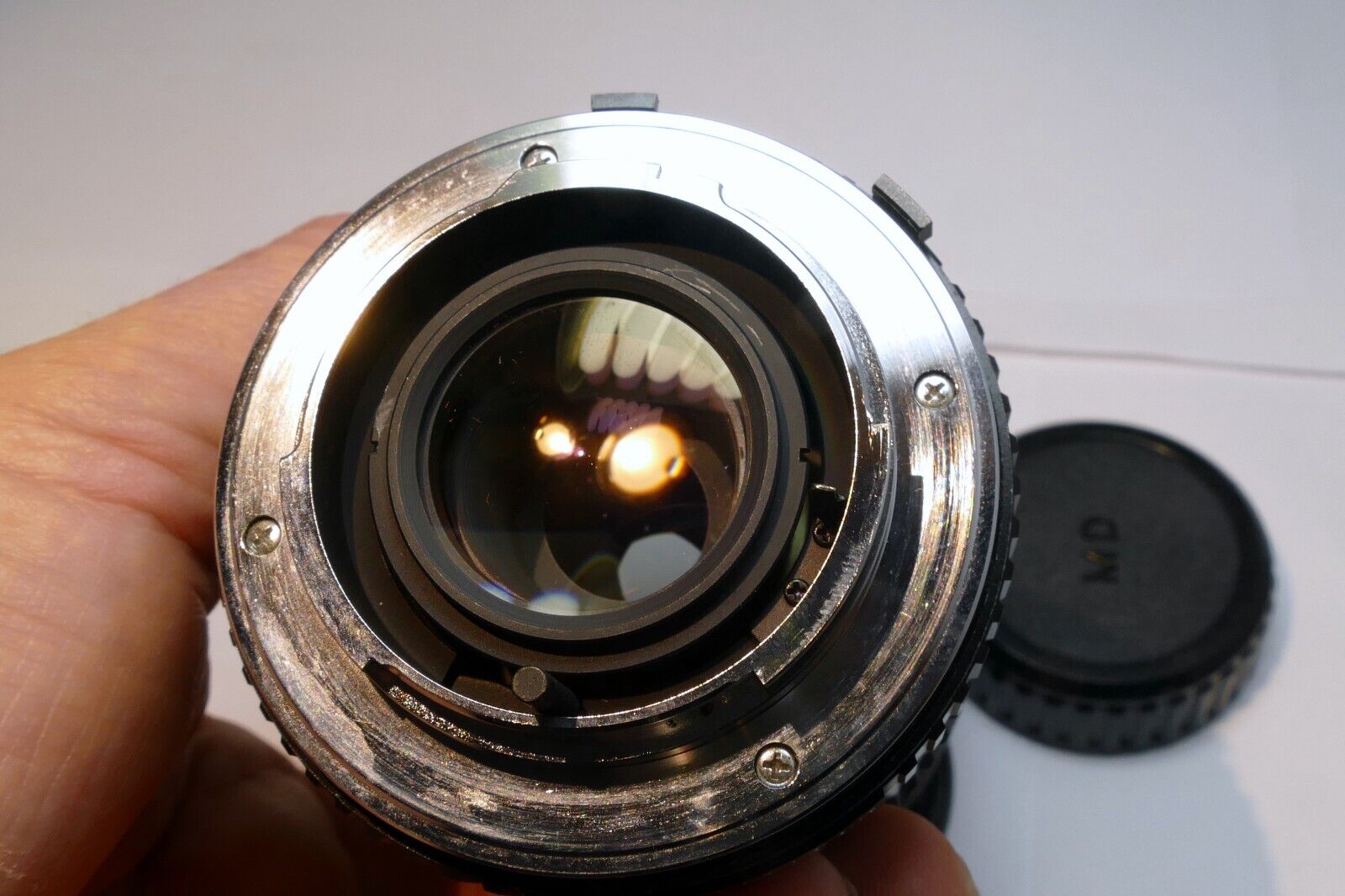 Cosina 70-210mm f4.5-5.6 MD Lens Telephoto w Haze inside - AS IS Parts or Repair