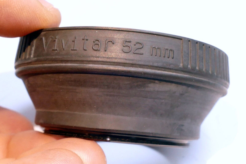 52mm Lens Hood Shade rubber threaded screw in for 50mm f1.4