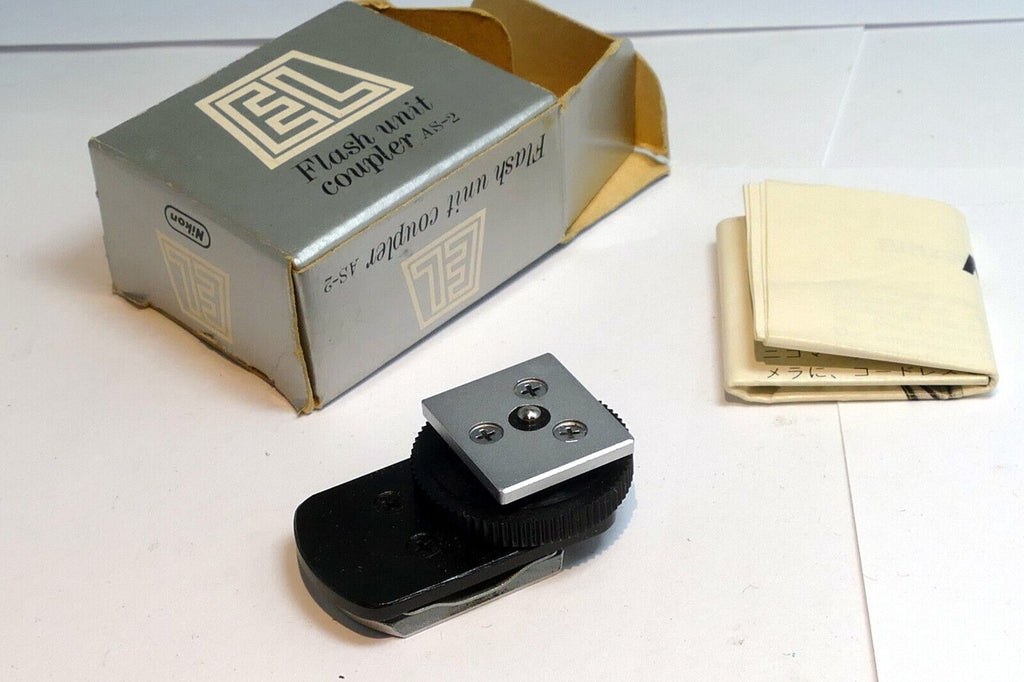 Nikon AS-2 Flash  Coupler Adapter for EL Nikkormat cameras Boxed- MINT