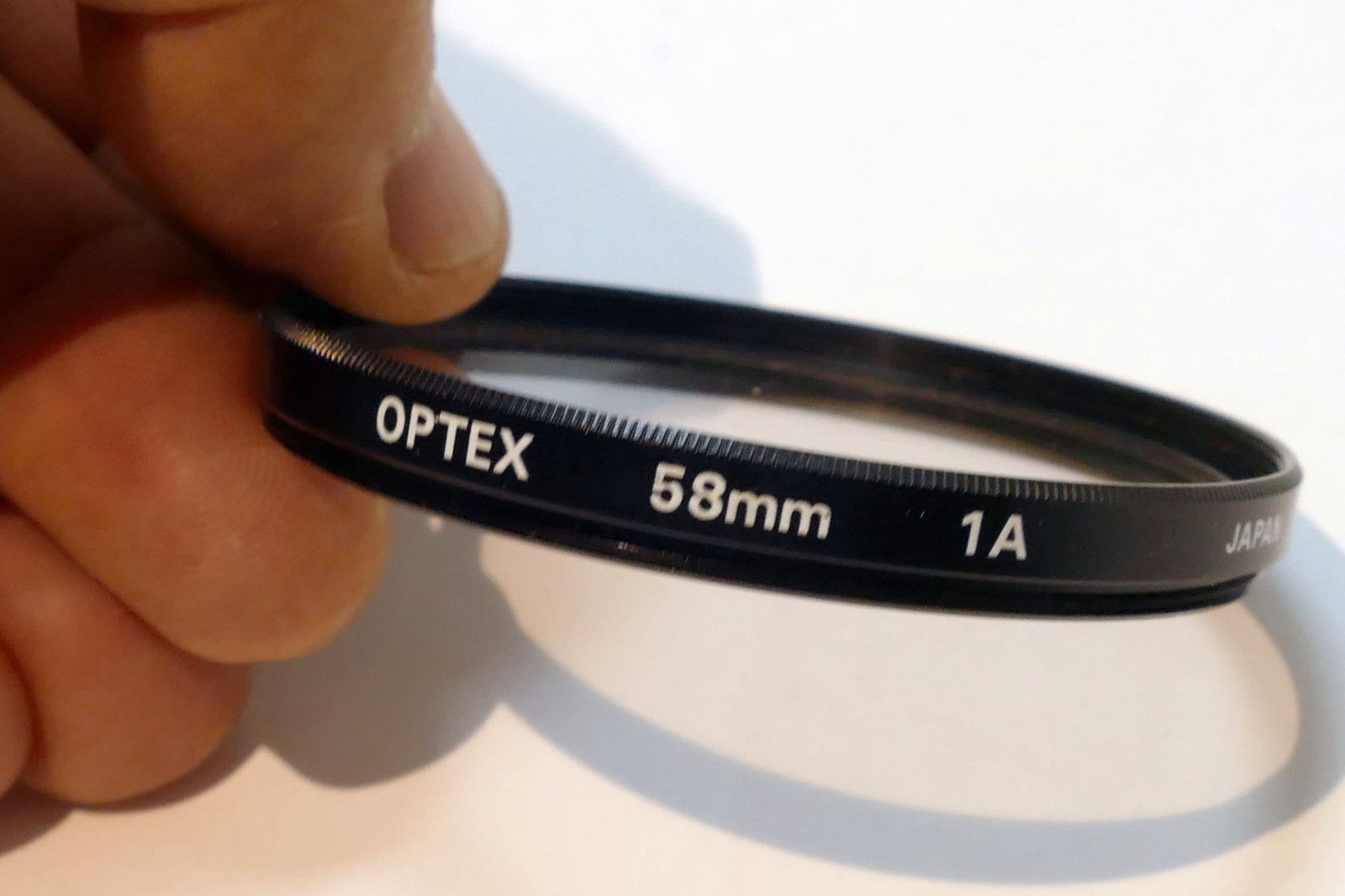Optex 58mm lens filter 1A skylight  made in Japan