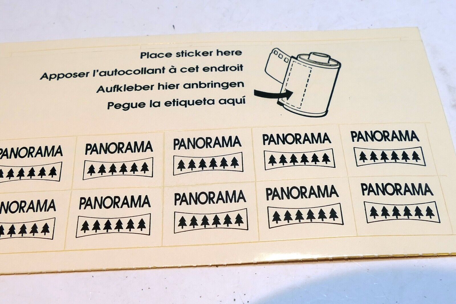 12 35mm film development stickers (panorama standard only)