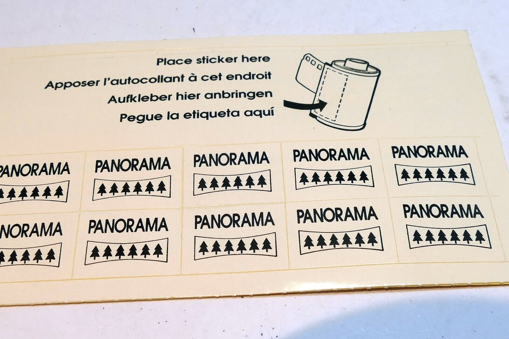 12 35mm film development stickers (panorama standard only)