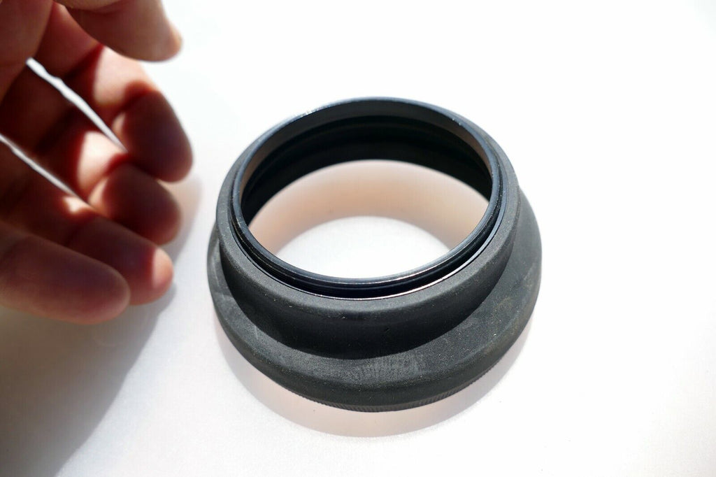 62mm Lens Rubber Hood shade double threaded for  telephoto zoom