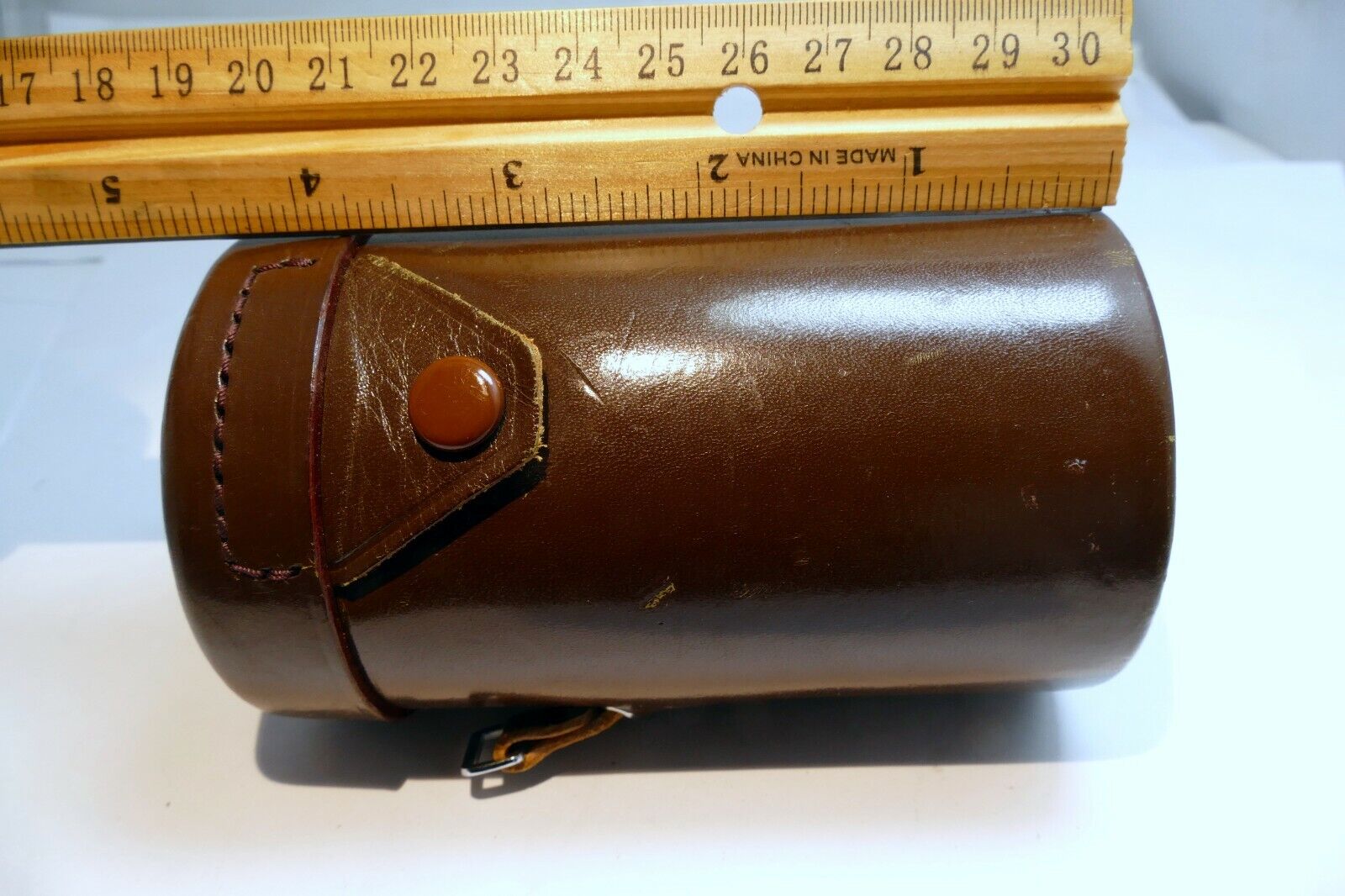Hard Case Canon for 85mm f1.9 L39  Lens rangefinder Leather vintage Serenar