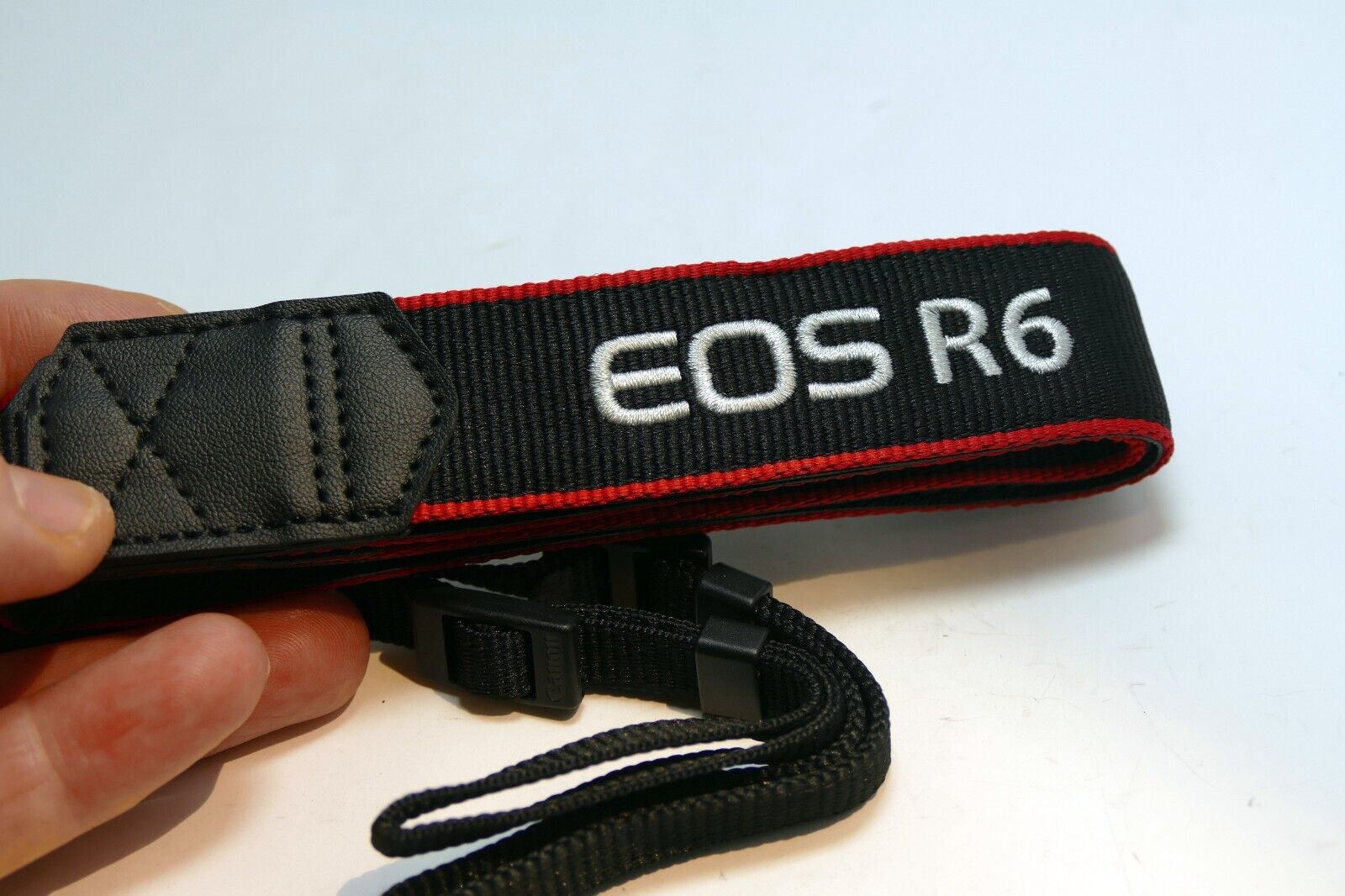 Canon EOS R6 Digital Camera Neck Shoulder Strap Black-Red - Genuine OEM