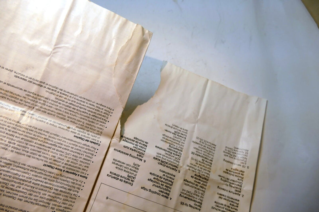 Nikon E series 50mm f1.8 Ai-s FLENS Instruction Guide Manual 1981