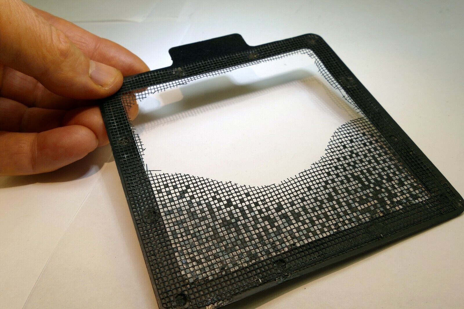 Lindahl Plastic Vignetter Mask Frame 4.5X4.5" bellows Low Bottom Arc 