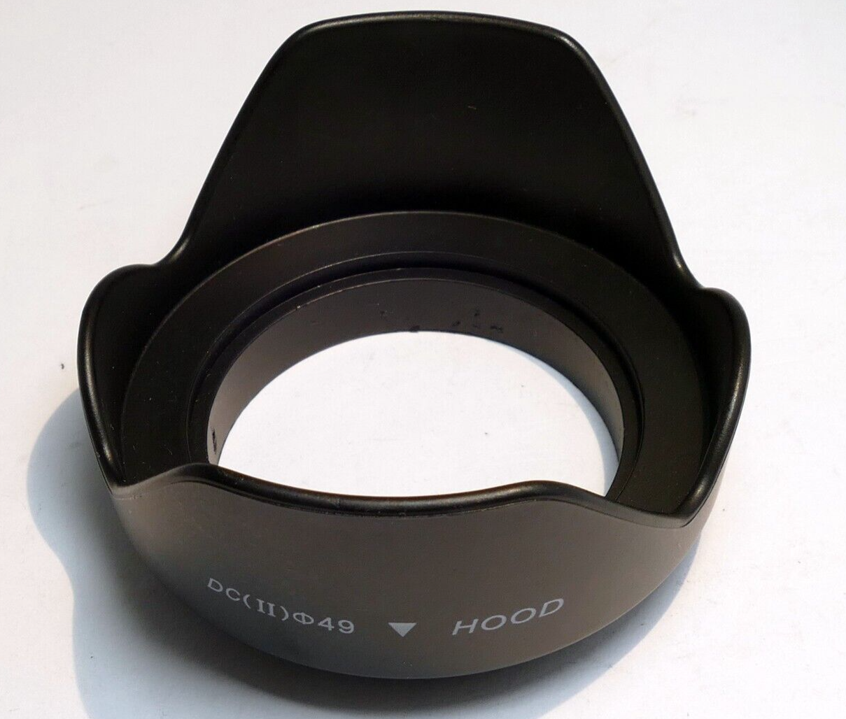49mm OD Lens Hood Shade plastic petal threaded