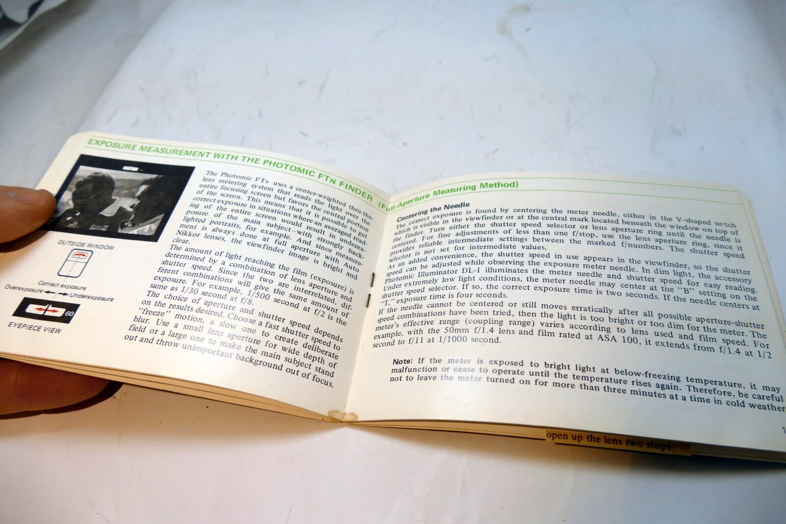 Nikon F FTN Photomic finder Metered Prism Instructions manual guide English EN