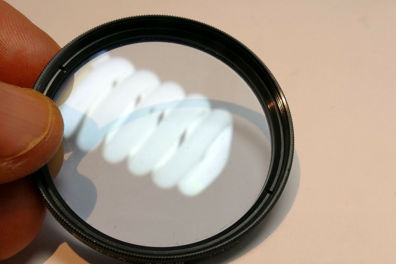 Kalt 82A  48mm threaded filter screw in light blue cooling