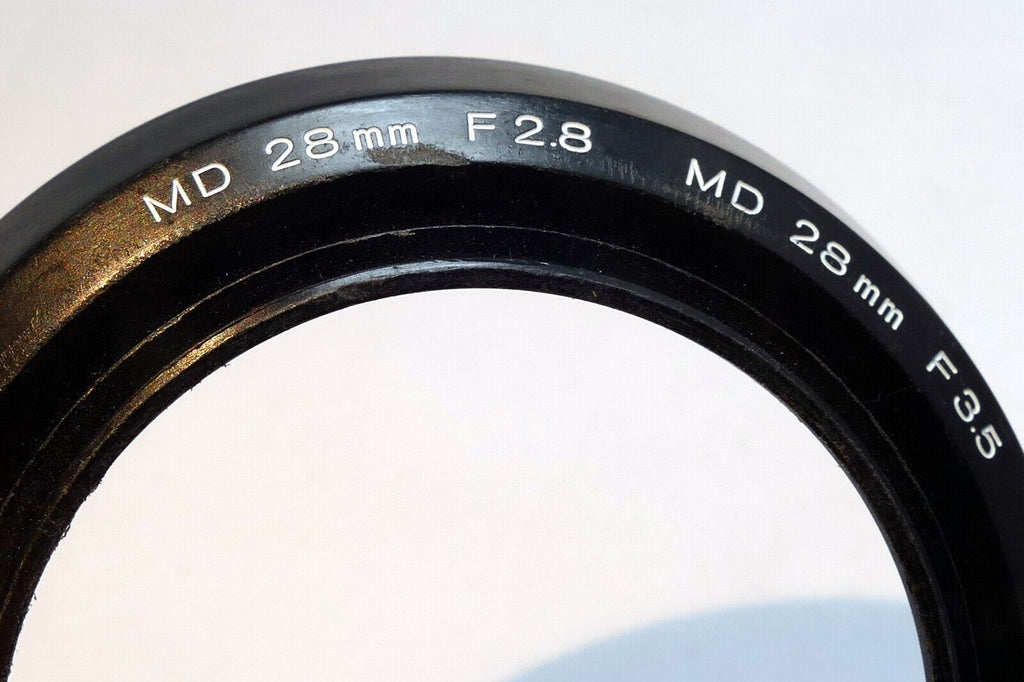 49mm Minolta Lens Hood Shade for MD 28mm f3.5 f2.8 threaded - Genuine OEM