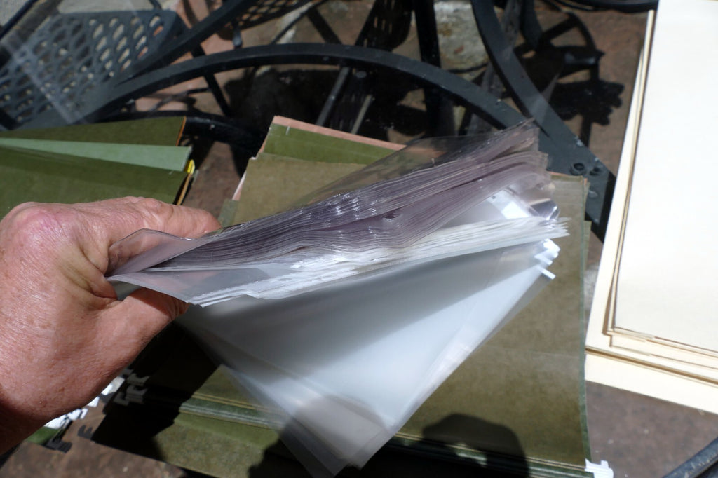 Pentaflex Hanging File Folders Letter Size Lot of 36 & Clear binding envelopes