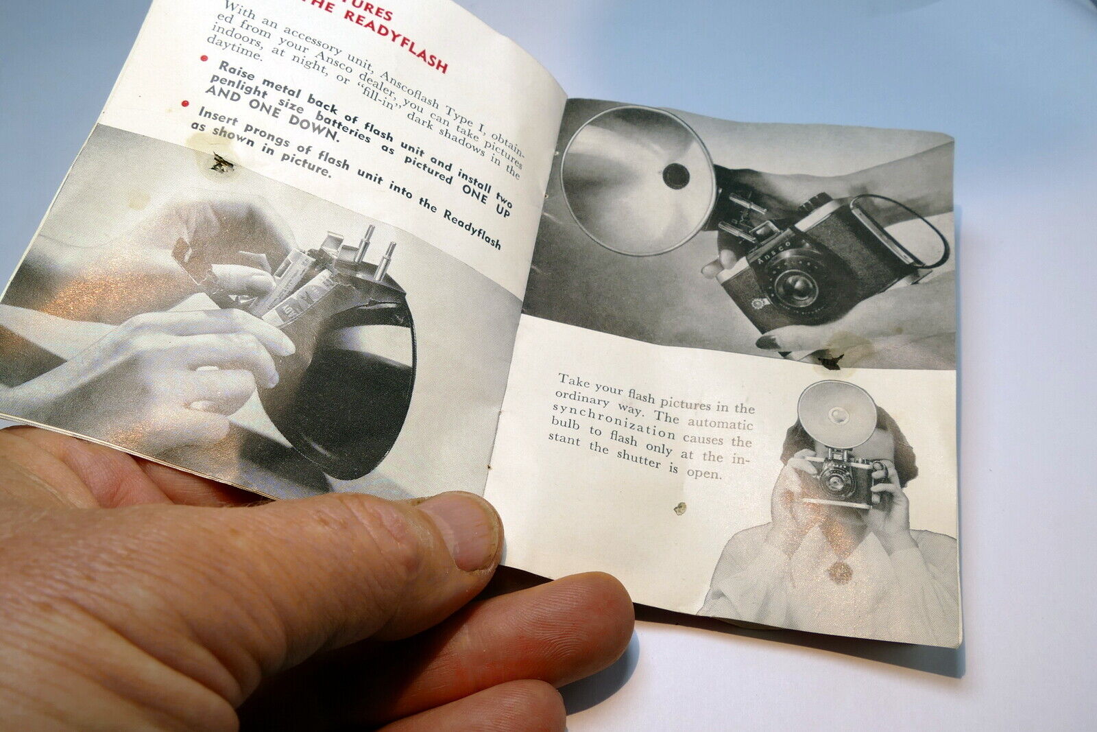 Ansco Ready Flash 620 camera Manual Instruction Guide EN