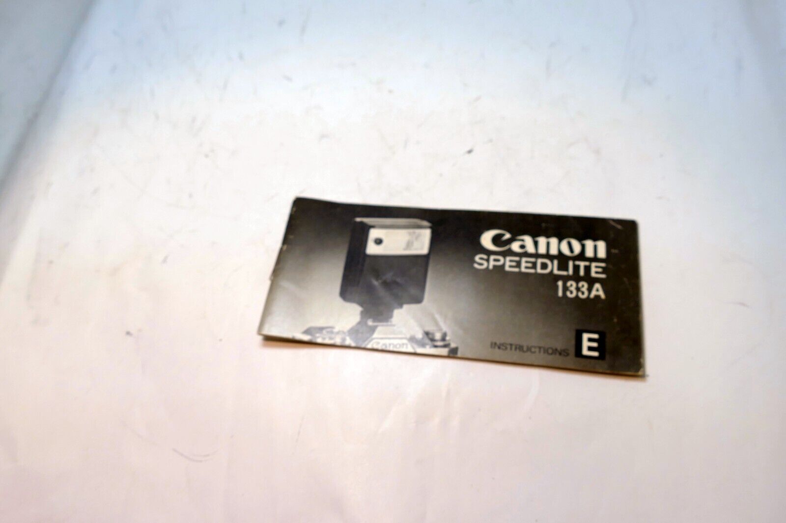 Canon 133A Speedlight Flash  Instructions  guide manual English EN