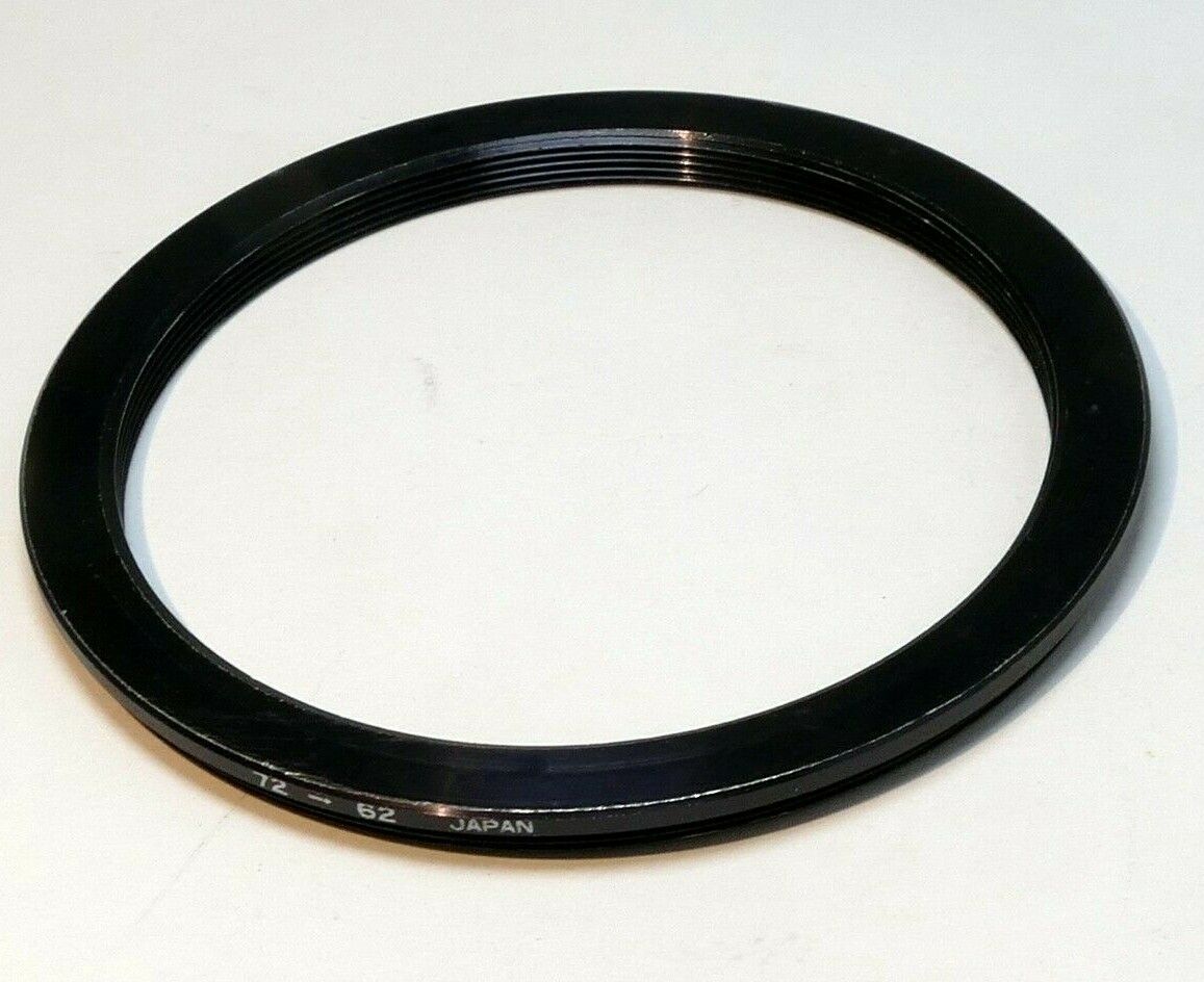 72mm to 62mm Step-Down ring Metal double threaded screw in  wide angle
