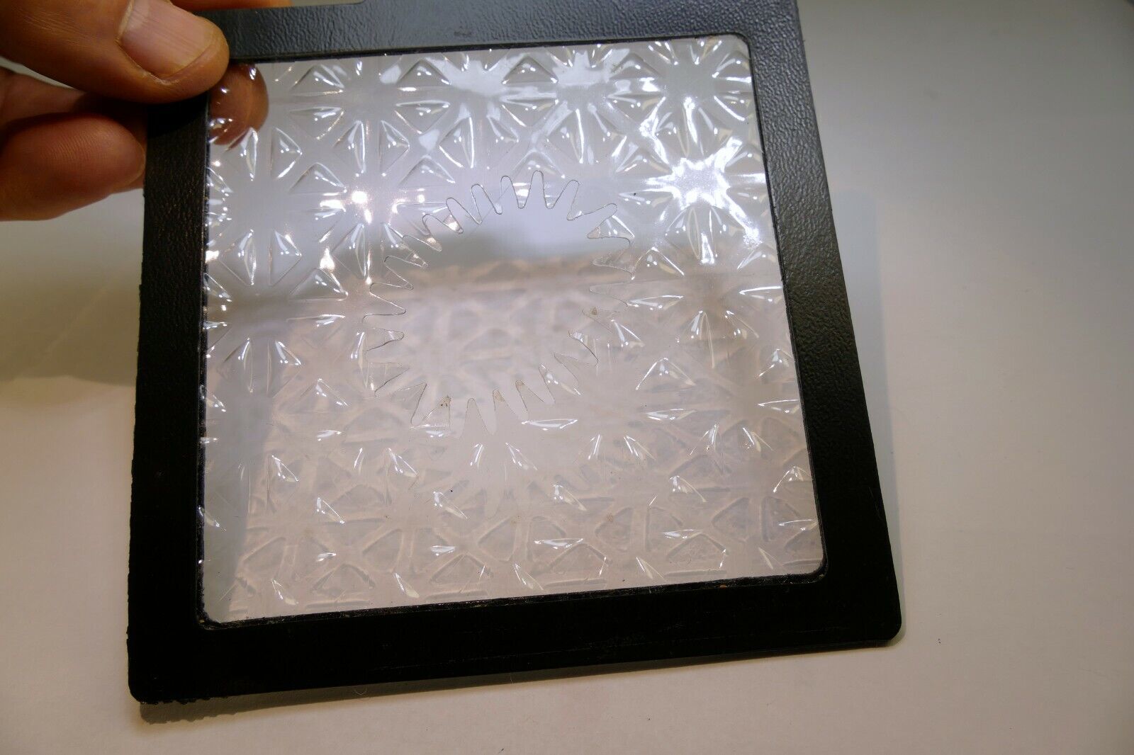 Lindahl Clear Vignetter Mask Frame 4.5X4.5" bellows Small 1.5" Oval 45 degree