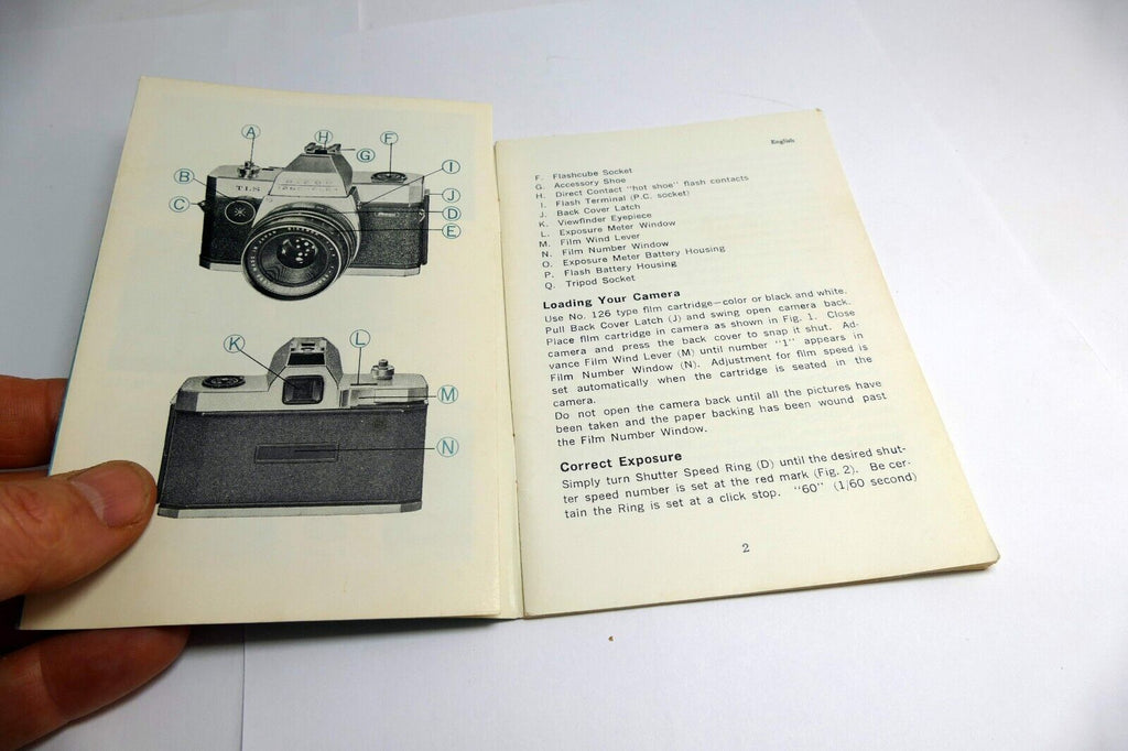 Ricoh 126C-FLEX TLS Camera Instruction Manual / User Guide EN - genuine OEM