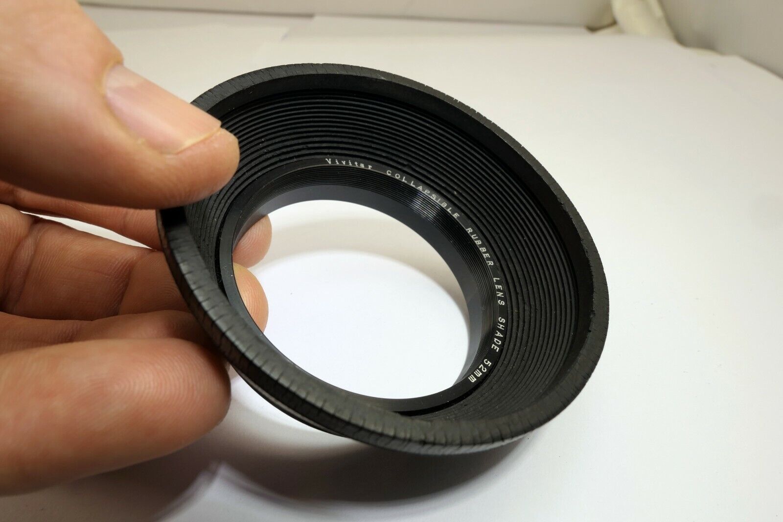 Vivitar 52mm Rigit Rubber Lens Hood Shade vintage for 50mm f1.8 lens