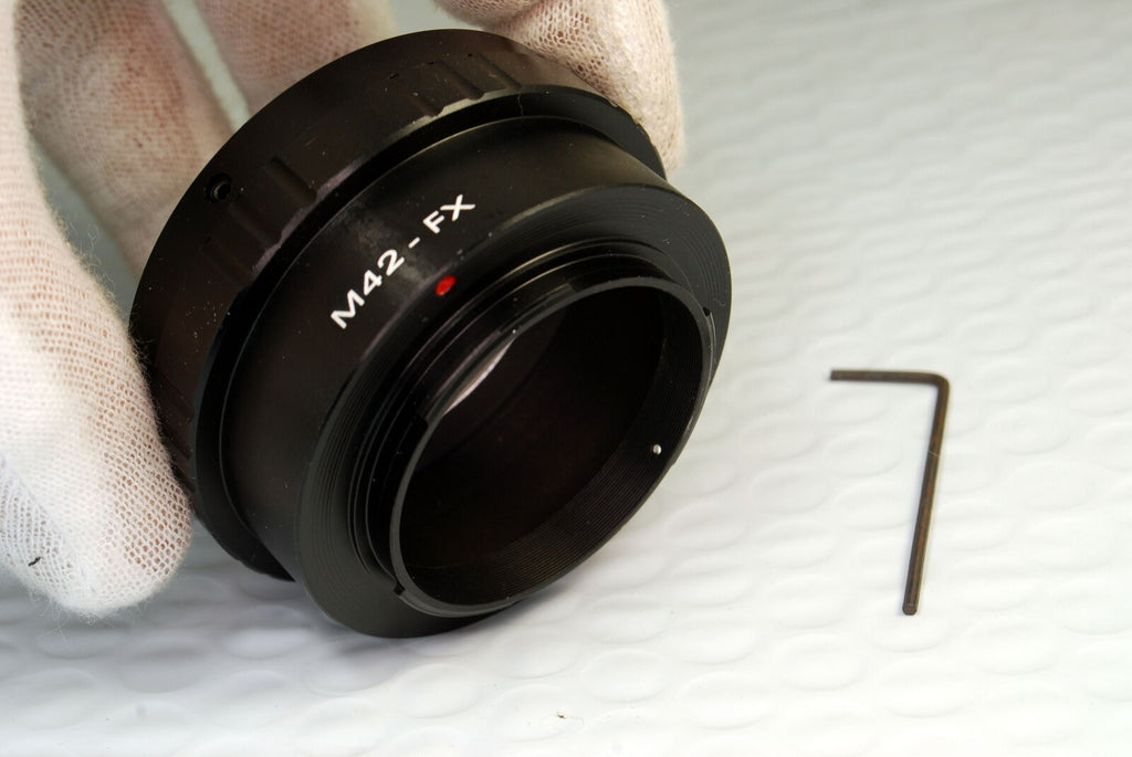 Pentax M42 Screw Lens Mount to Fujifilm FX Camera Adapter Ring X-Pro1 X-E1 X-E2